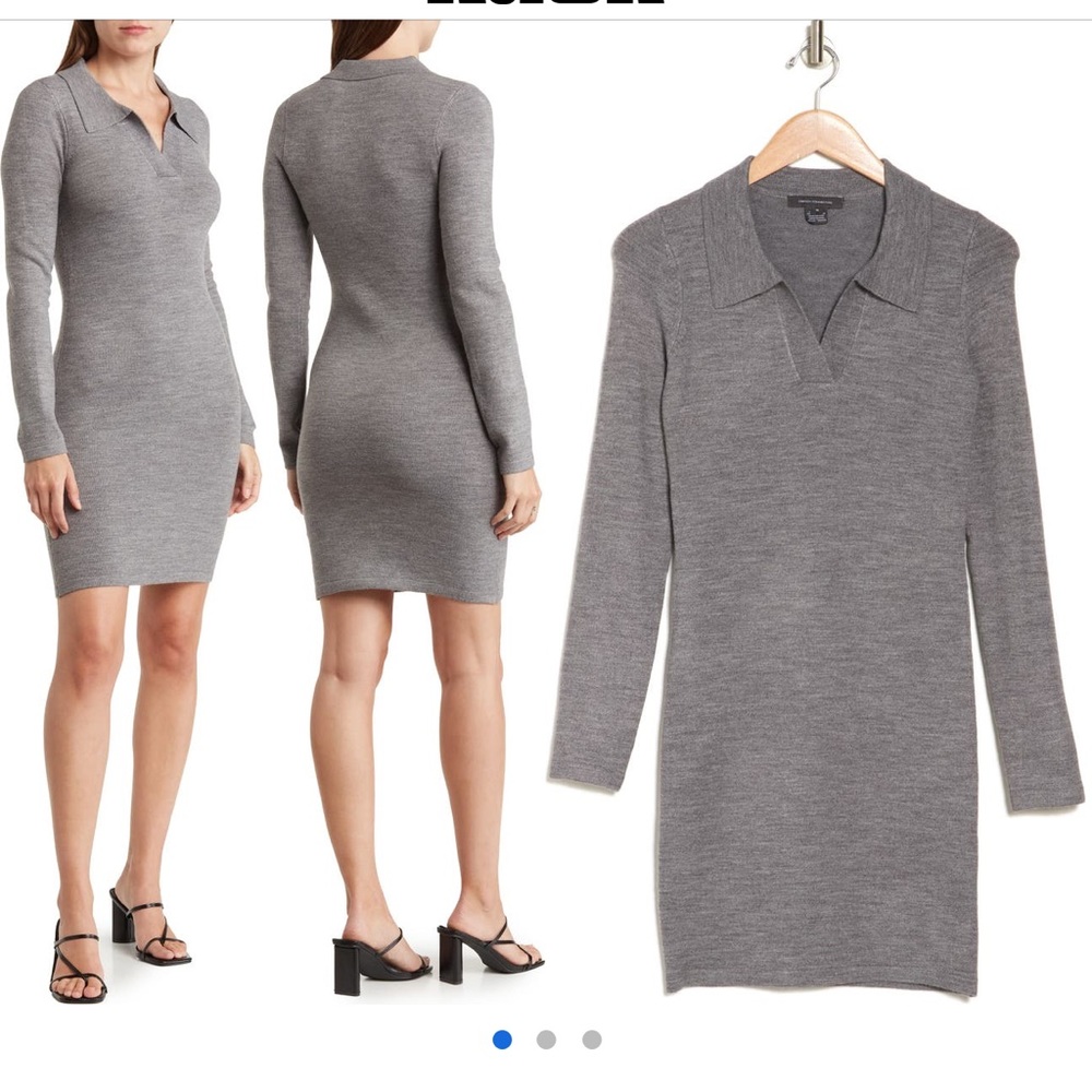 NWT French Connection Long Sleeve Sweater Dress